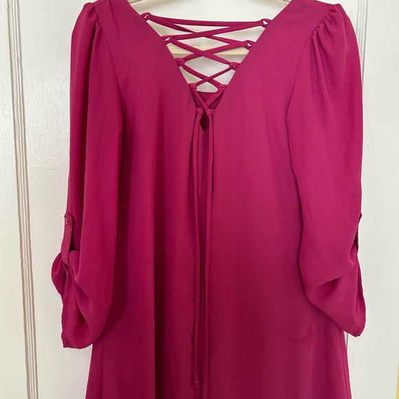 Fuschia tunic style dress - Picture 3 of 3